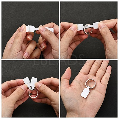 Rectangle Jewelry Display Sticker Self-adhesive Paper X-TOOL-WH0039-03-1