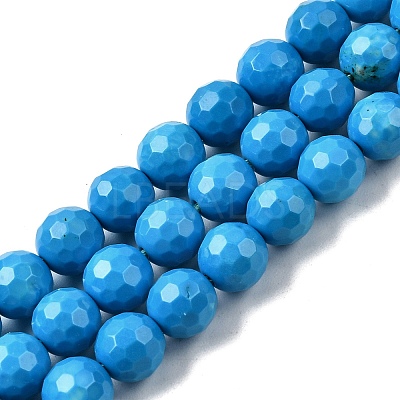 Natural Magnesite Beads Strands G-P598-E-6mm-02-1