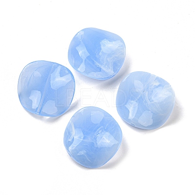 Opaque Acrylic Beads OACR-B013-32F-1