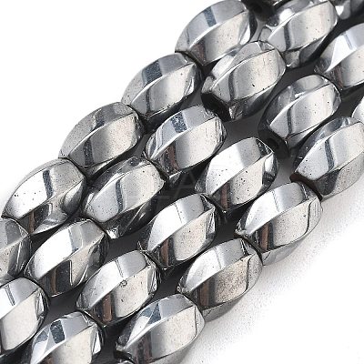 Electroplated Synthetic Magnetic Hematite Beads Strands G-P545-G01-02G-1