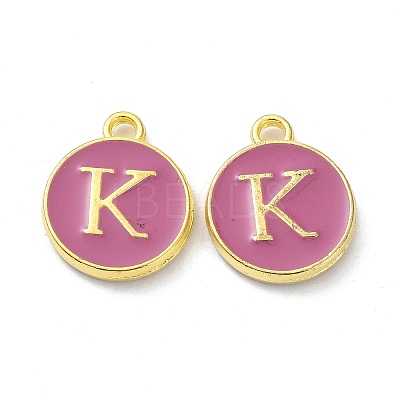 Golden Plated Alloy Enamel Charms ENAM-XCP0001-13K-1