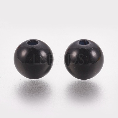 ABS Plastic Imitation Pearl Beads KY-G009-10mm-01-1