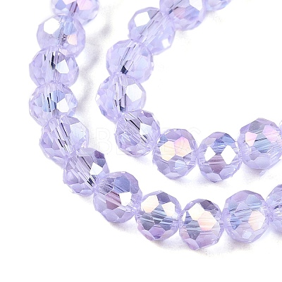 Electroplate Glass Beads Strands EGLA-A044-T4mm-B17-1