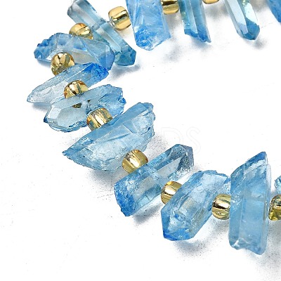 Natural Quartz Crystal Beads Strands G-F800-C16-1