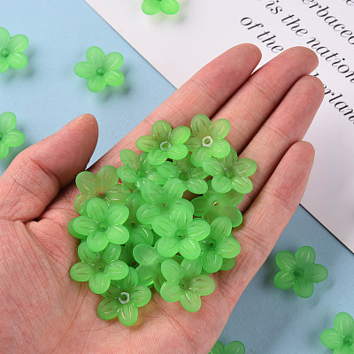 Frosted Acrylic Bead Caps MACR-S371-08A-734-1