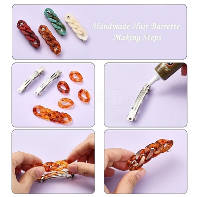 Iron Hair Barrette Findings IFIN-S289-78mm-1