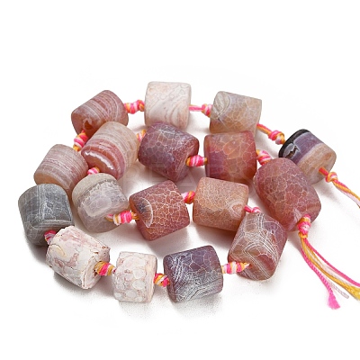 Dyed & Heated Natural Fire Crackle Agate Beads Strands GG-CBAB9C6-J01-01-1