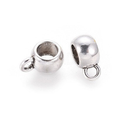 Tibetan Style Alloy Tube Bails TIBEP-LFH251Y-LF-1