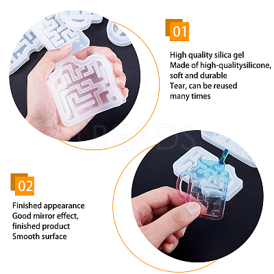 DIY Quicksand Jewelry Kits DIY-PH0027-33-1