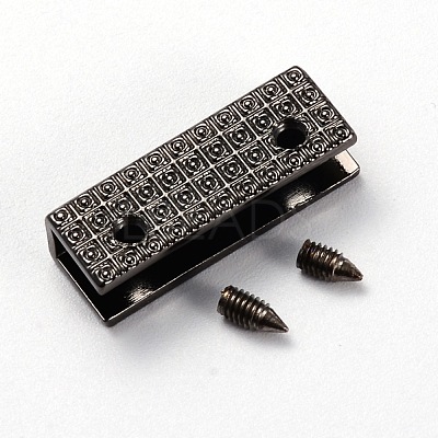 Zinc Alloy Bag Corner Protector Edging Frame PALLOY-WH0084-79C-02-1