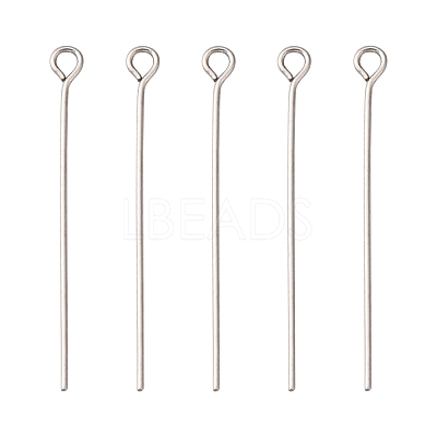 Tarnish Resistant 304 Stainless Steel Eye Pin X-STAS-R045-35mm-1