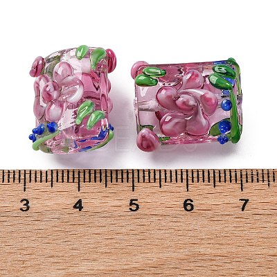Handmade Bumpy Lampwork Beads Strands LAMP-K027-07G-1