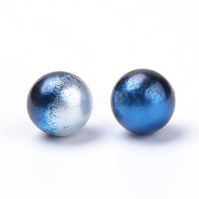 Rainbow Acrylic Imitation Pearl Beads OACR-R065-8mm-A11-1