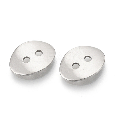 Tarnish Resistant 201 Stainless Steel Buttons STAS-T047-07-1