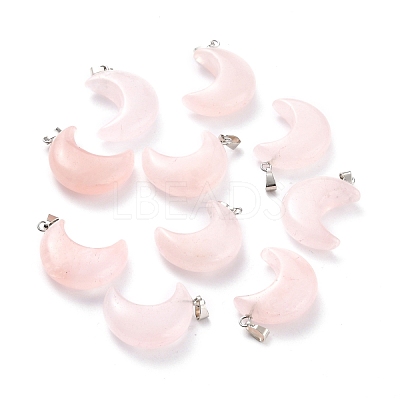 Natural Rose Quartz Pendants G-Z022-02G-1