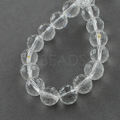 Transparent Glass Bead Strands GLAA-R095-12mm-15-1