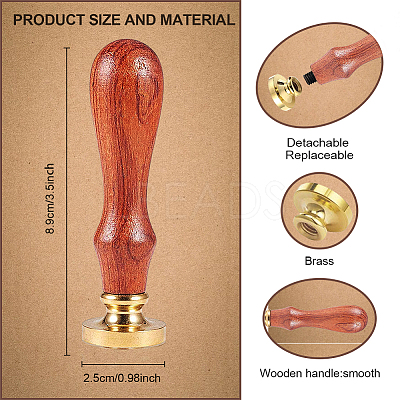 Wax Seal Stamp Set AJEW-WH0208-1063-1