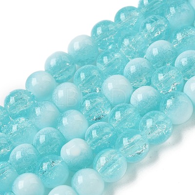 Crackle Glass Beads X1-GLAA-U001-8mm-08-1
