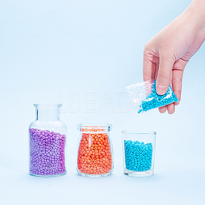 6/0 Baking Paint Glass Seed Beads SEED-OL0002-09-4mm-10-1