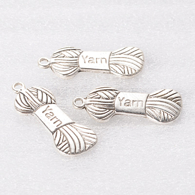 Tibetan Style Alloy Pendants TIBEP-3229-AS-RS-1