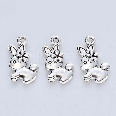 Tibetan Style Alloy Pendants TIBE-R316-081AS-RS-1