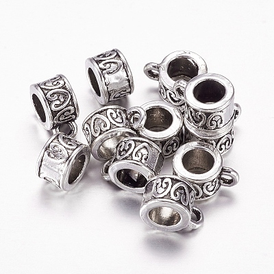 Tibetan Style Alloy Tube Bails LS-LF11532Y-NF-1