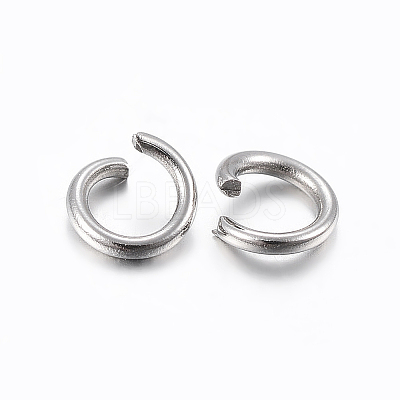 Tarnish Resistant 304 Stainless Steel Open Jump Rings X-STAS-H437-3.5x0.7mm-1