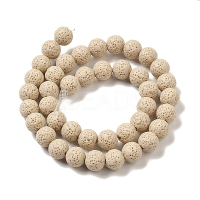 Natural Lava Rock Bead Strands G-L435-03-8mm-17-1