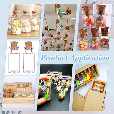 Miniature Glass Bottles AJEW-WH0709-008-1