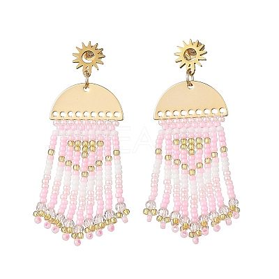 Brass Chandelier Earrings for Women EJEW-MZ00757-02-1