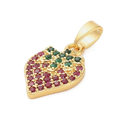 Brass Micro Pave Cubic Zirconia Pendants LS-KK-B158-02G-02-1