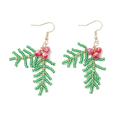 Stainless Steel Glass Dangle Earrings X-EJEW-MZ00573-1