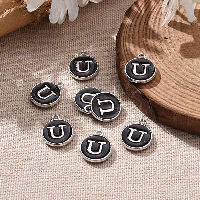 Platinum Plated Alloy Charms ENAM-S118-02U-P-1