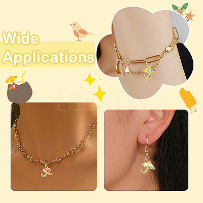 9Pcs 3 Colors Brass Enamel Charms KK-CJ0014-16-1