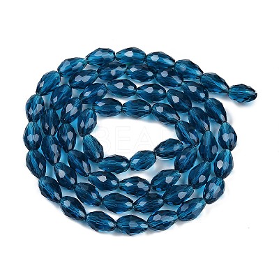 Transparent Glass Beads Strands EGLA-N013-T6mm-D25-1