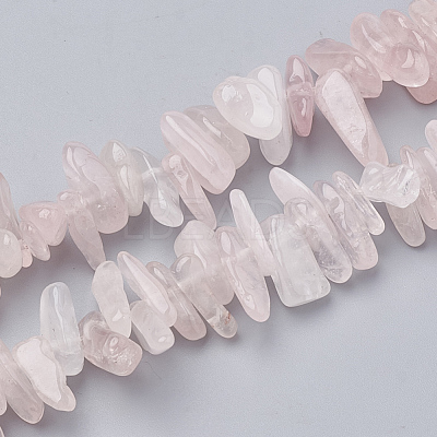 Natural Rose Quartz Beads Strands X-G-S338-17-1