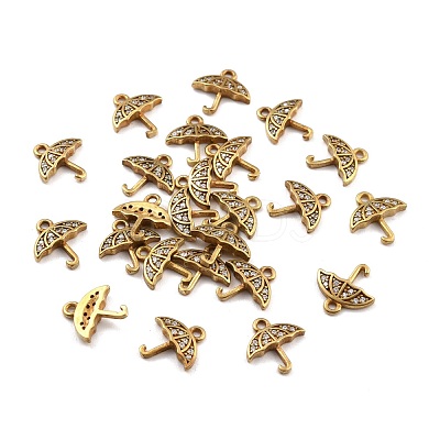 Brass Micro Pave Clear Cubic Zirconia Charms KK-A144-002C-NF-1