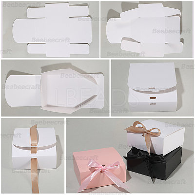 Folding Paper Gift Boxes with Ribbon CON-WH20001-11A-02-1