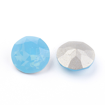 Pointed Back & Back Plated K9 Glass Rhinestone Cabochons RGLA-J012-10mm-394-1