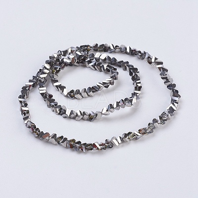 Electroplate Glass Beads Strands EGLA-J145-4mm-HP01-1