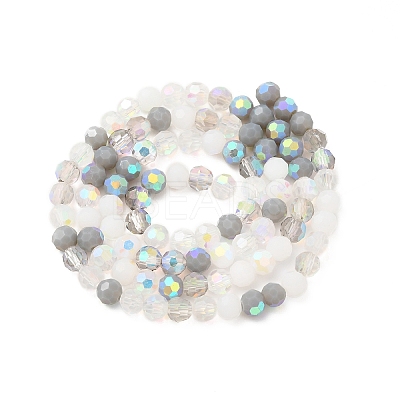 Electroplate Glass Beads Strands X1-EGLA-P048-A03-1