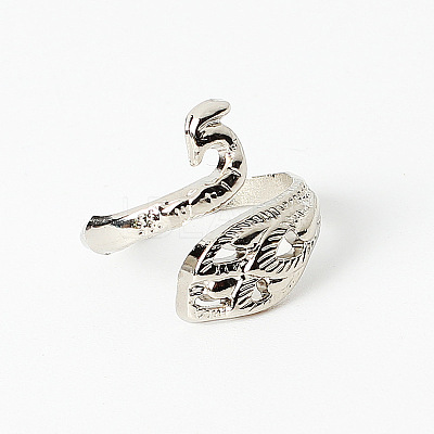 Alloy Peacock Open Cuff Ring PW22062533151-1