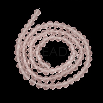Imitate Austrian Crystal Frosted Glass Beads Strands EGLA-A039-T6mm-MD26-1