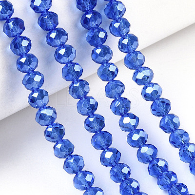 Electroplate Glass Beads Strands EGLA-A034-T1mm-A32-1