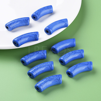 Opaque Crackle Acrylic Beads X2-MACR-S372-001N-013-1