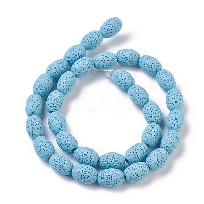 Natural Lava Rock Beads Strands G-F643-B-M-1
