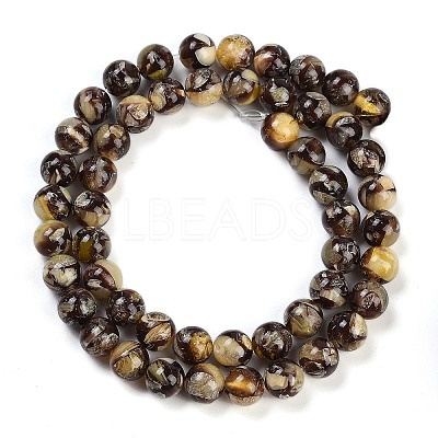 Sythetic Amber Beads Strands G-M199-02E-1