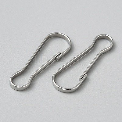 304 Stainless Steel Push Gate Snap Keychain Clasp Findings LS-STAS-WH20010-005P-06-1