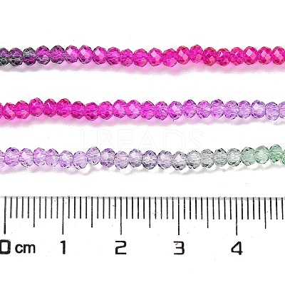 Transparent Painted Glass Beads Strands DGLA-A034-T1mm-A06-1