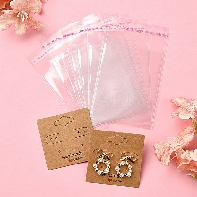 30Pcs Square Paper Earring Display Cards EDIS-YW0001-06A-1